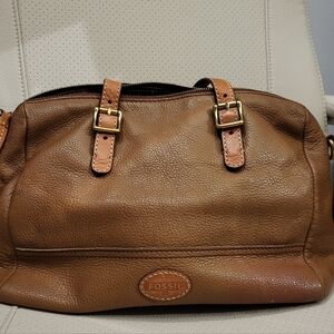 Fossil Brown Leather Hand Bag